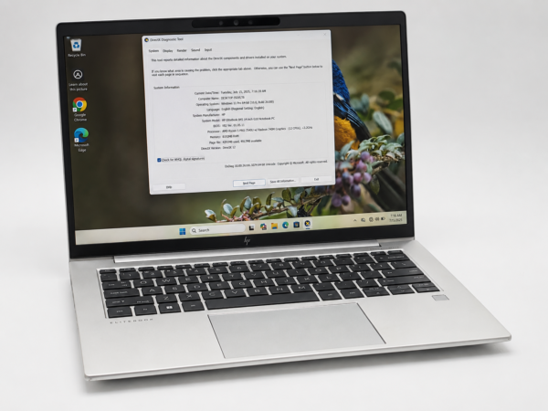 HP EliteBook 845 G10 – Ryzen 5 PRO 7500U, 8GB RAM, 256GB NVMe SSD, 14-inch FHD