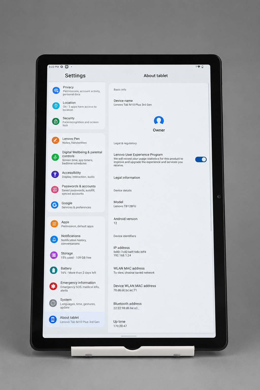 Lenovo Tab M10 – Snapdragon 429, 3GB/32GB, 10.1-inch HD