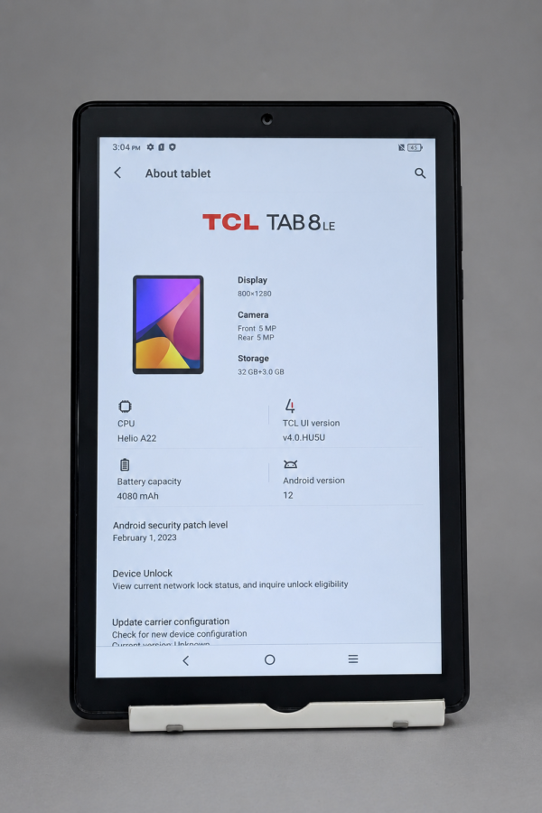 TCL TAB 8 LE – 3GB RAM, 32GB Storage, 8-inch HD Display