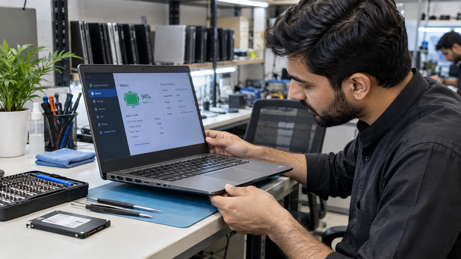 Used laptop inspection checklist before buying in Pakistan